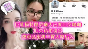 自拍泄露极品大奶模特顾灵曦大尺度口活性交肛交私拍流出大屌后入视频